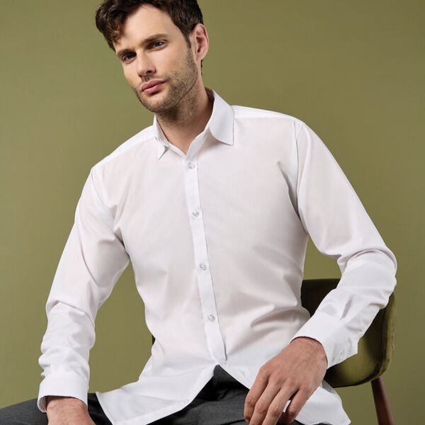 Slim fit business shirt long sleeve Thumbnail