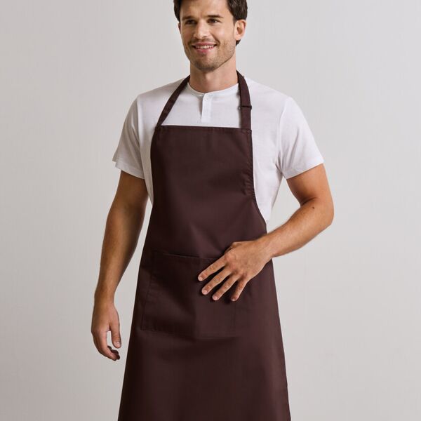 COLOURS bip apron with pocket. Thumbnail